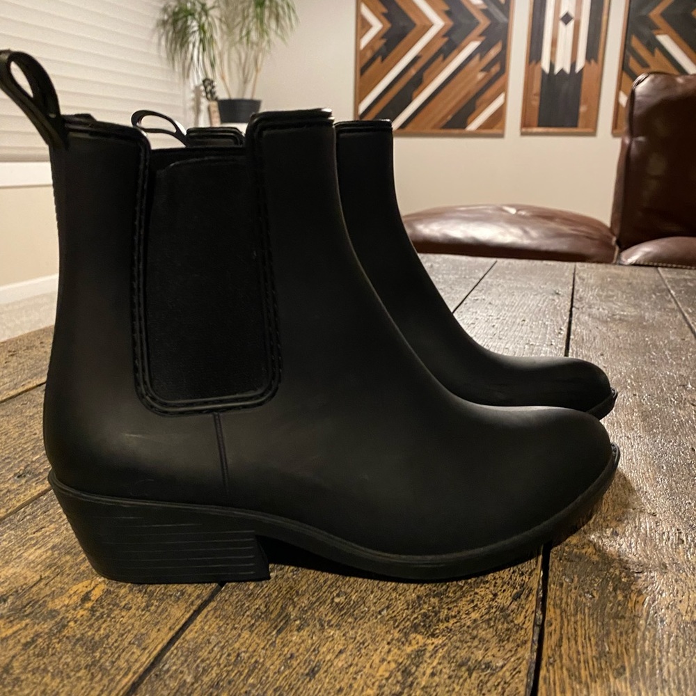 Jeffery Campbells Havana Last - black rubber Chelsea boot